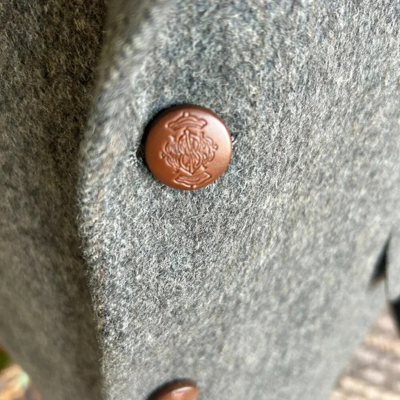 Bill Blass Vintage 100% Camel Hair Gray Brown Herringbone Tweed Blazer - Picture 5 of 8